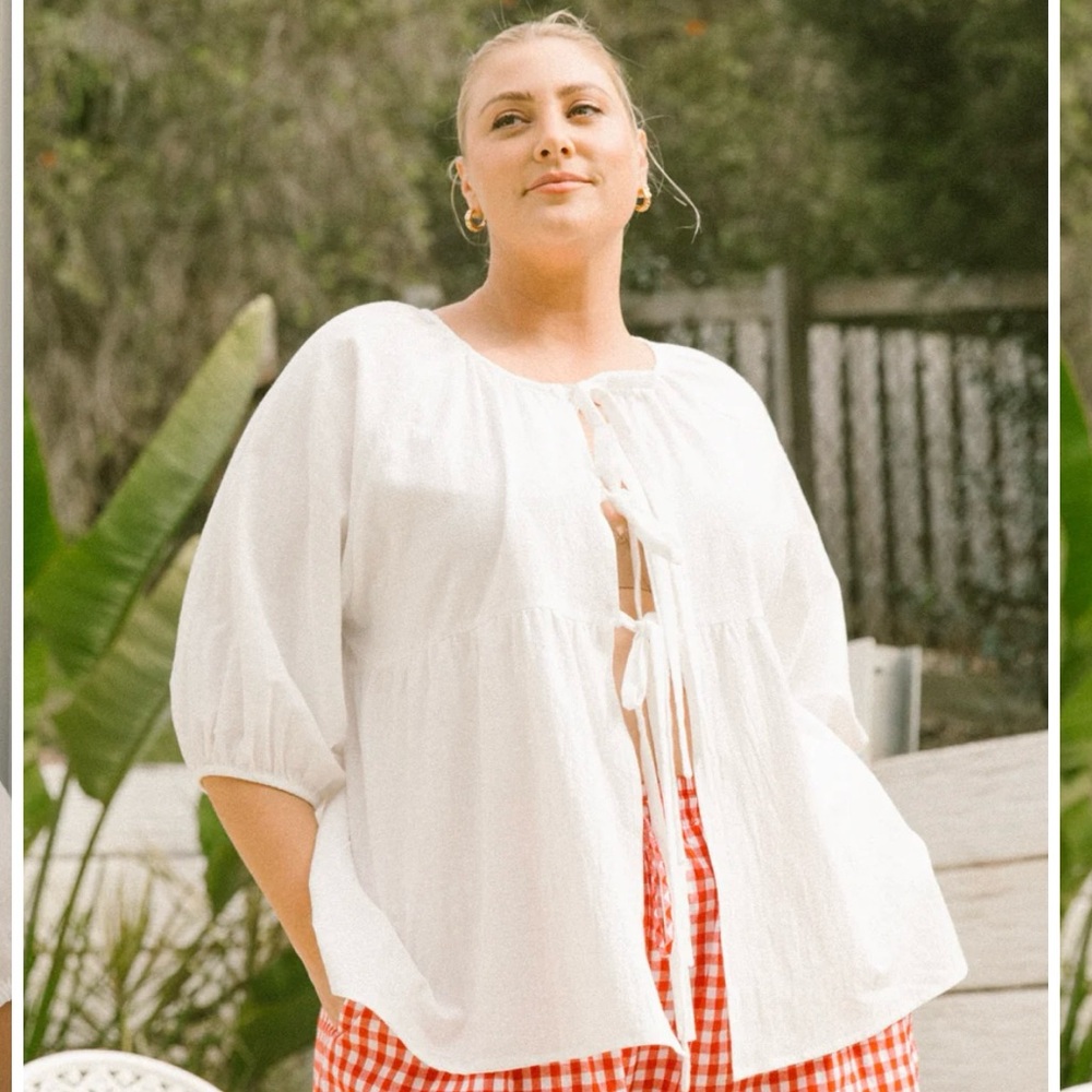 TLC Florence top in white